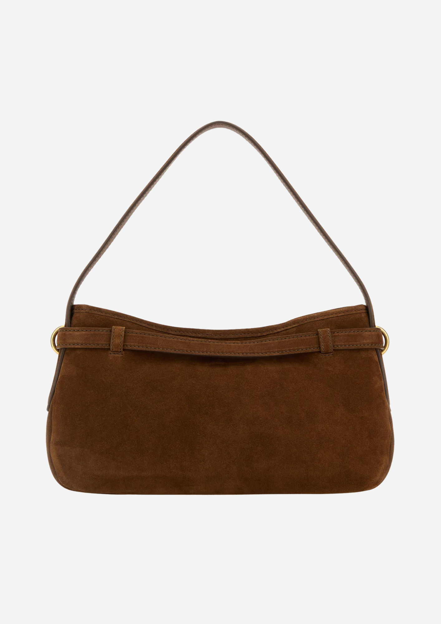 Miu Miu Borsa A Spalla Aventure Marrone in Pelle Scamosciata