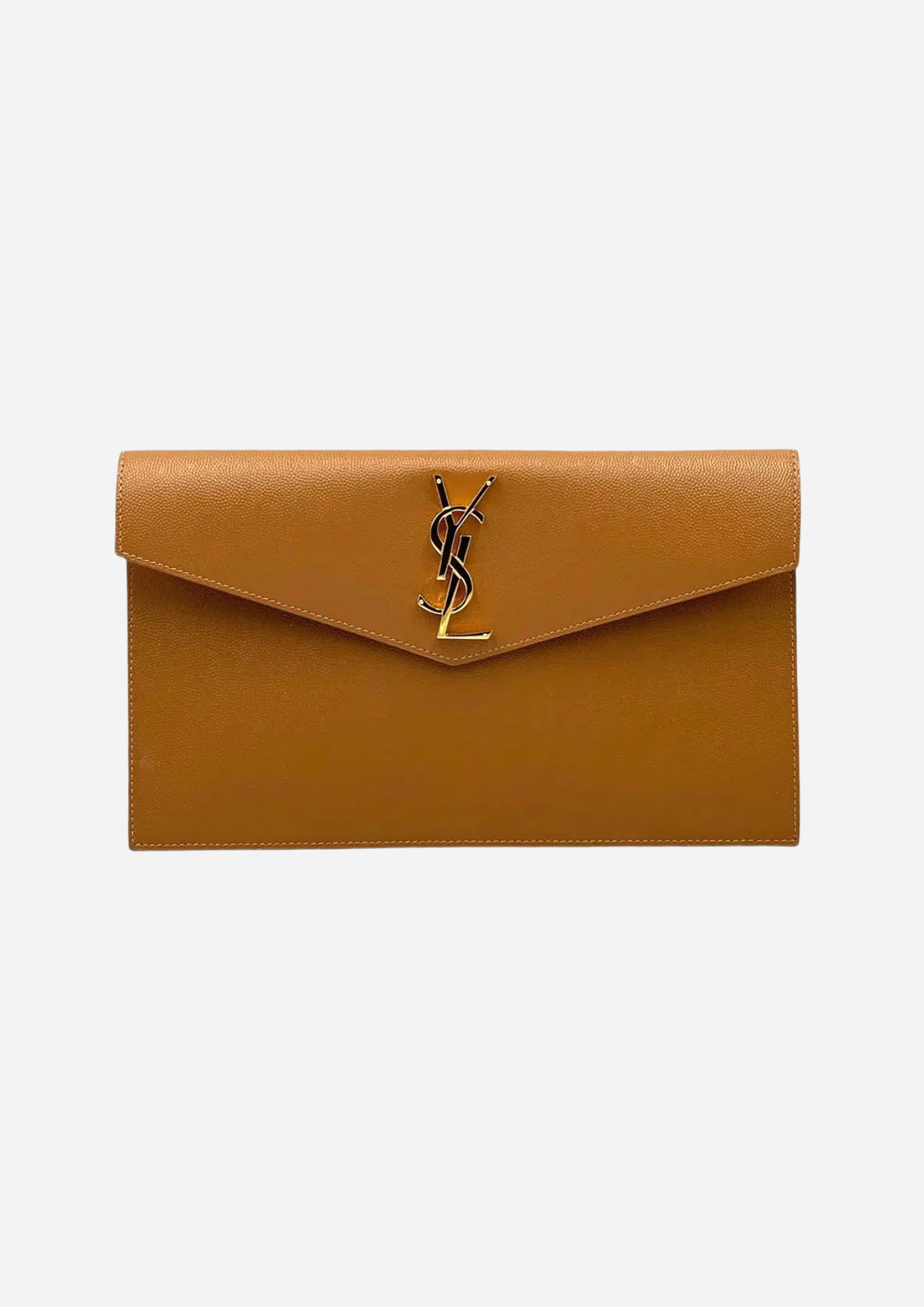 Saint Laurent Pochette Uptown Marrone