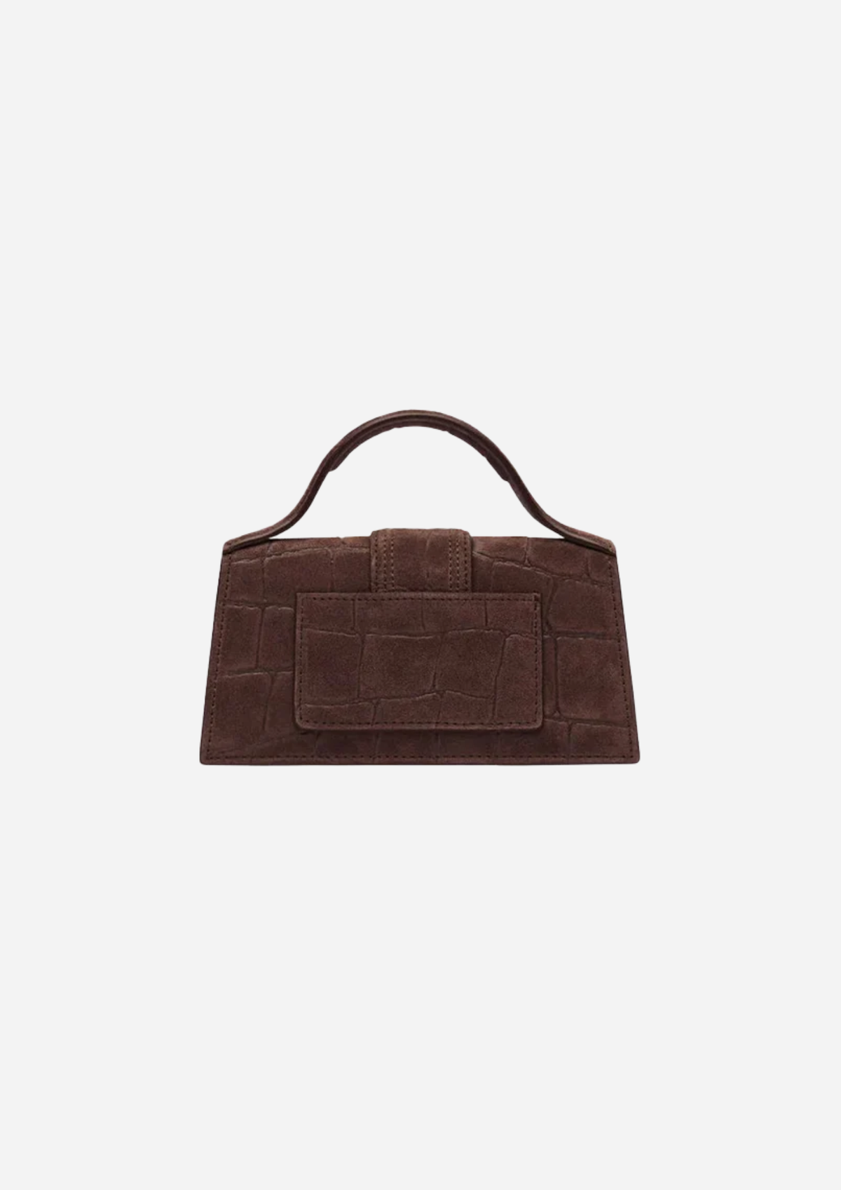 Jacquemus Le Bambino Dark Brown Croc-Embossed