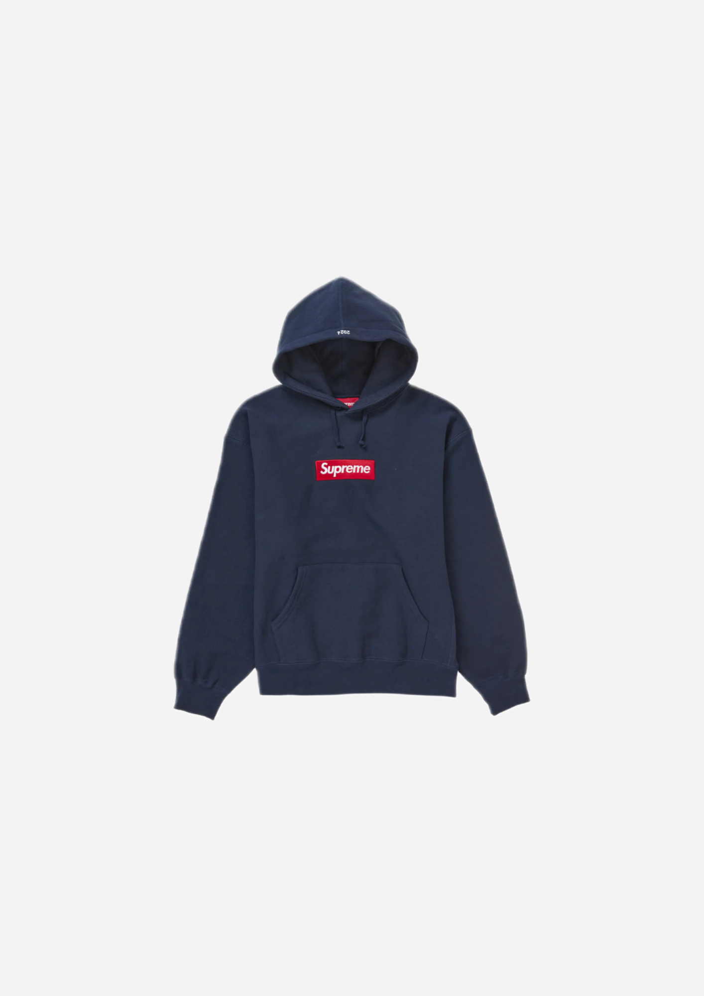 SUPREME BOX LOGO HOODED SWEATSHIRT (FW24) BLUE NAVY