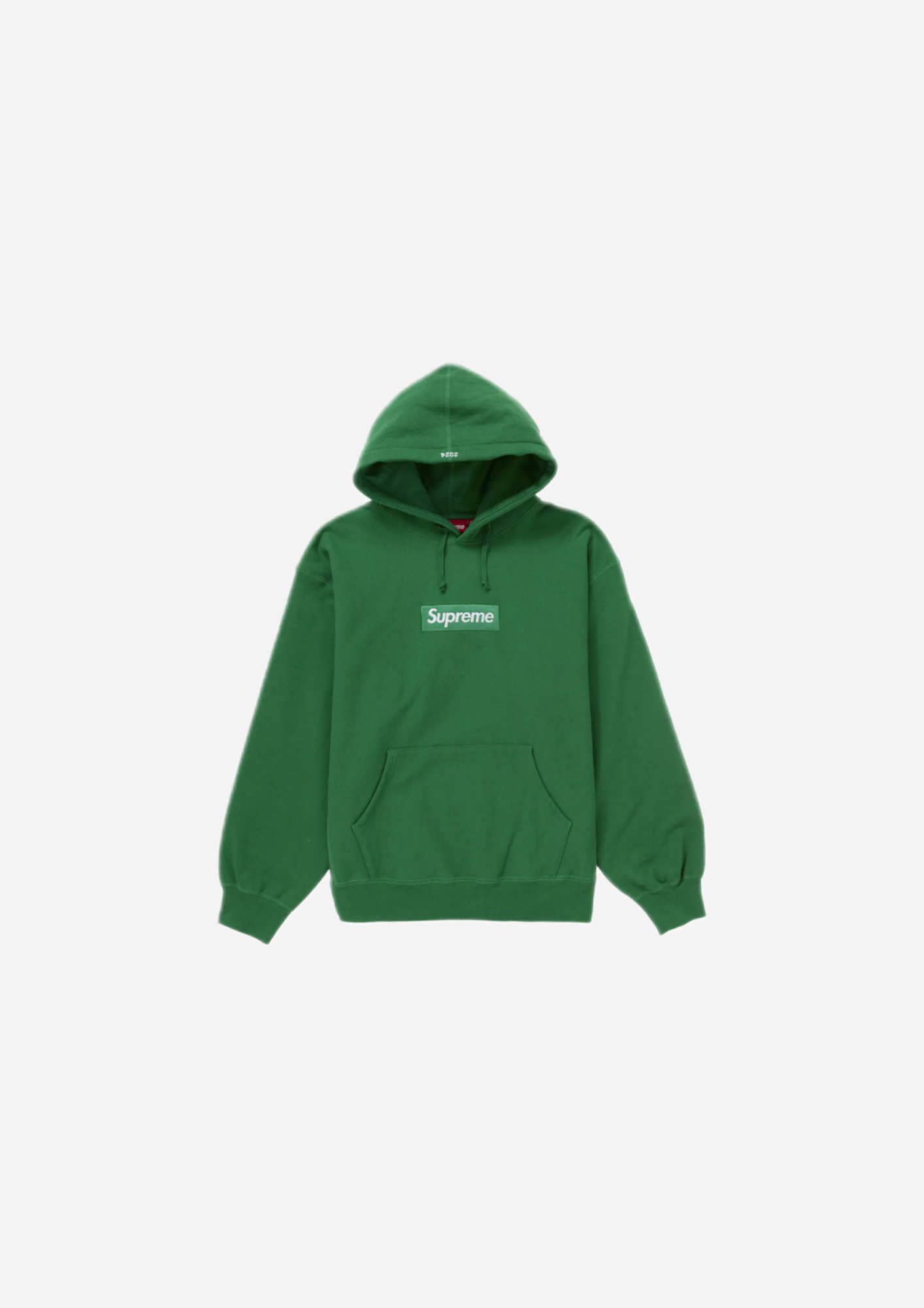 SUDADERA CON CAPUCHA Y LOGO SUPREME BOX (OI24) VERDE