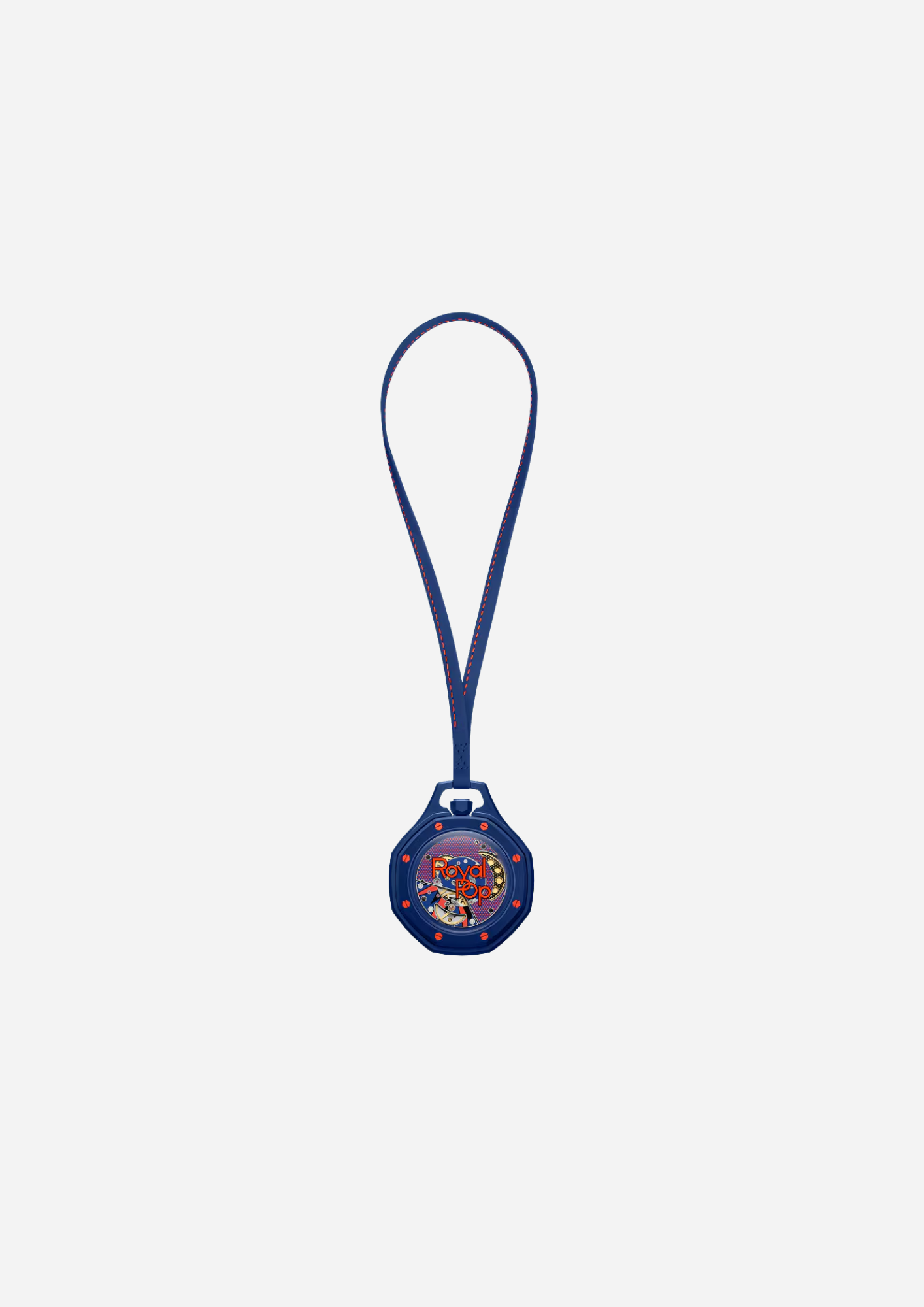 Audemars Piguet x Swatch Royal Pop ORENJI HACHI vista posteriore con cordino