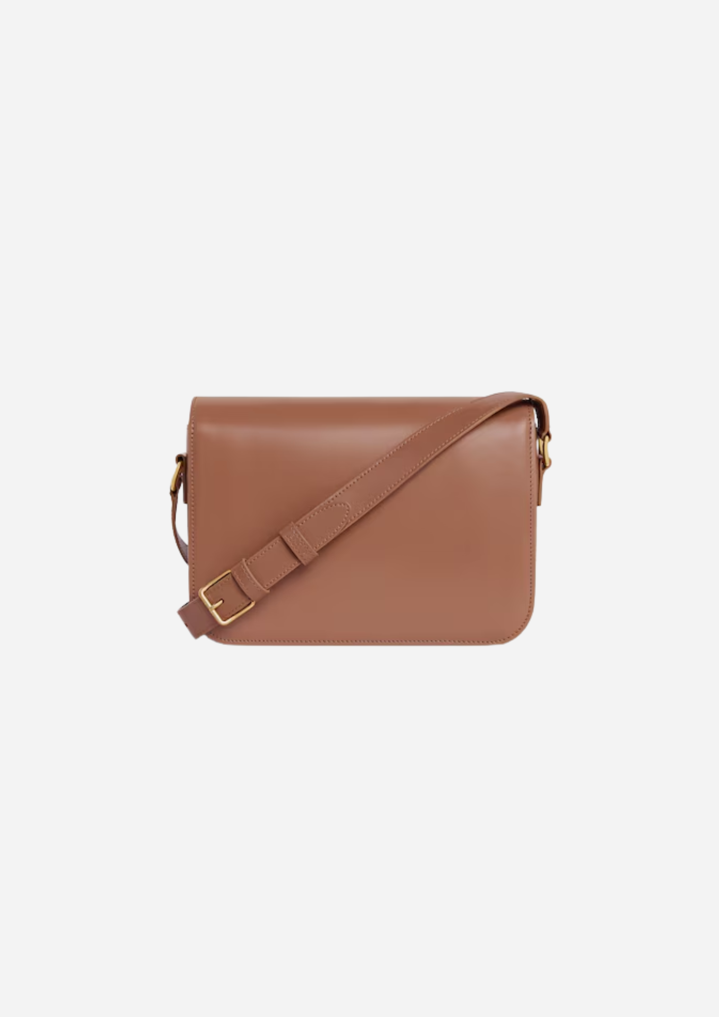 Celine Triomphe Classique bronzo vista posteriore con tracolla regolabile