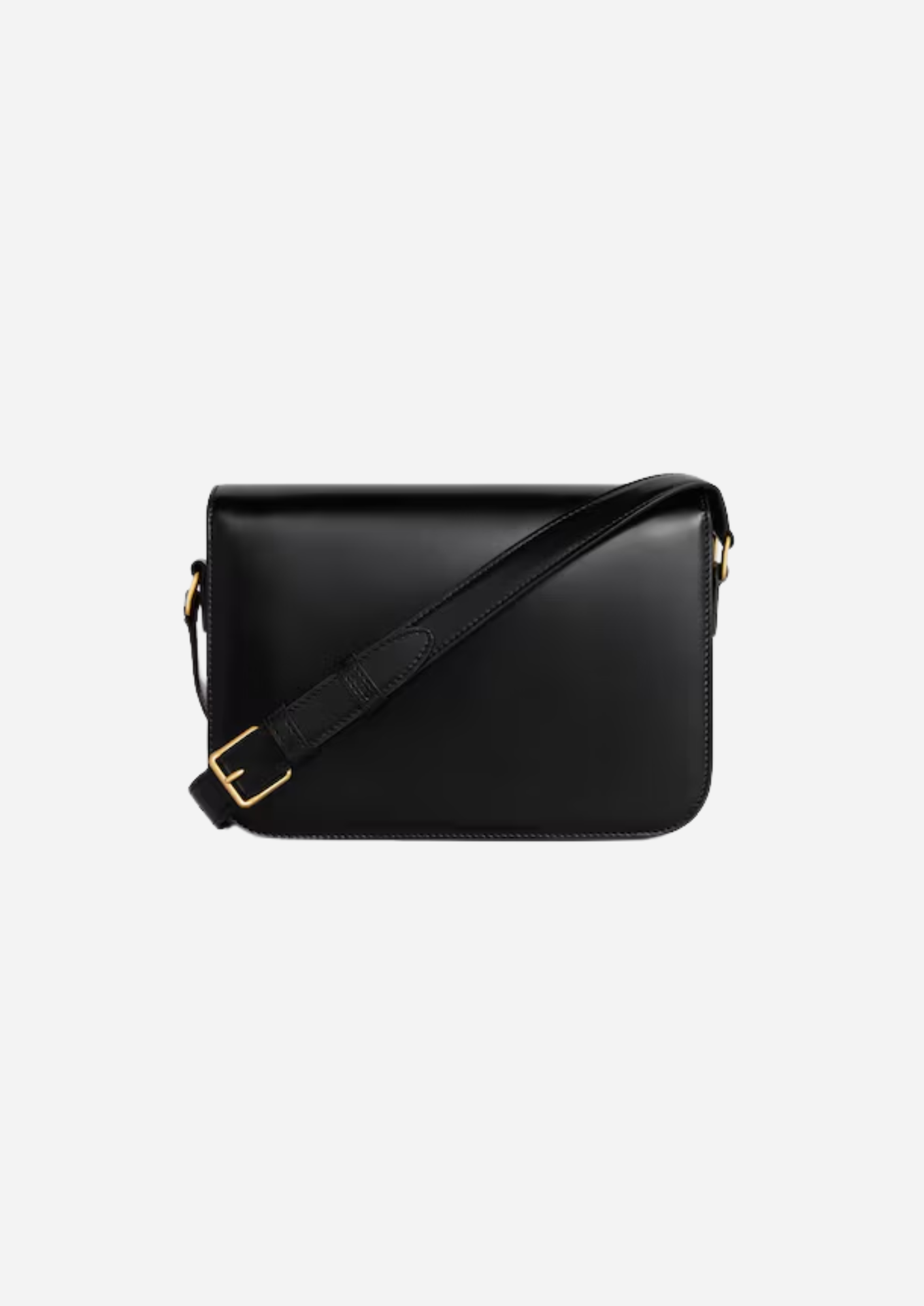 Celine Triomphe Classique nera vista posteriore con tracolla regolabile