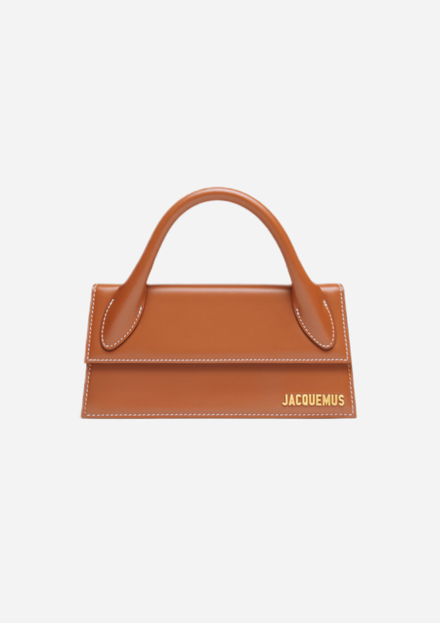 Jacquemus Le Chiquito Long Marrone Chiaro, vista frontale