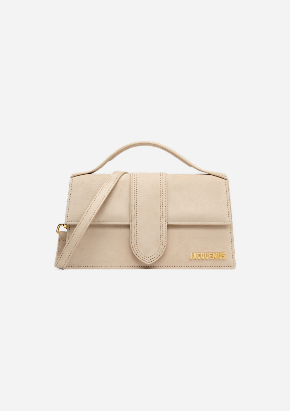 Jacquemus Le Grand Bambino Beige Scuro, vista frontale