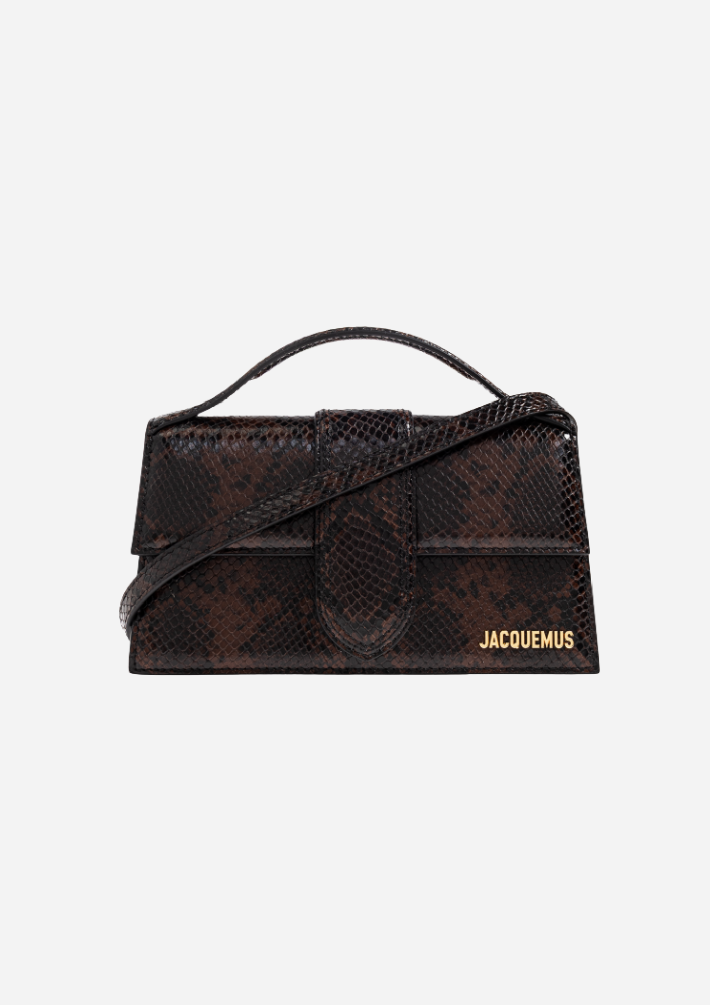 Jacquemus Le Grand Bambino Effetto Pitone, vista frontale
