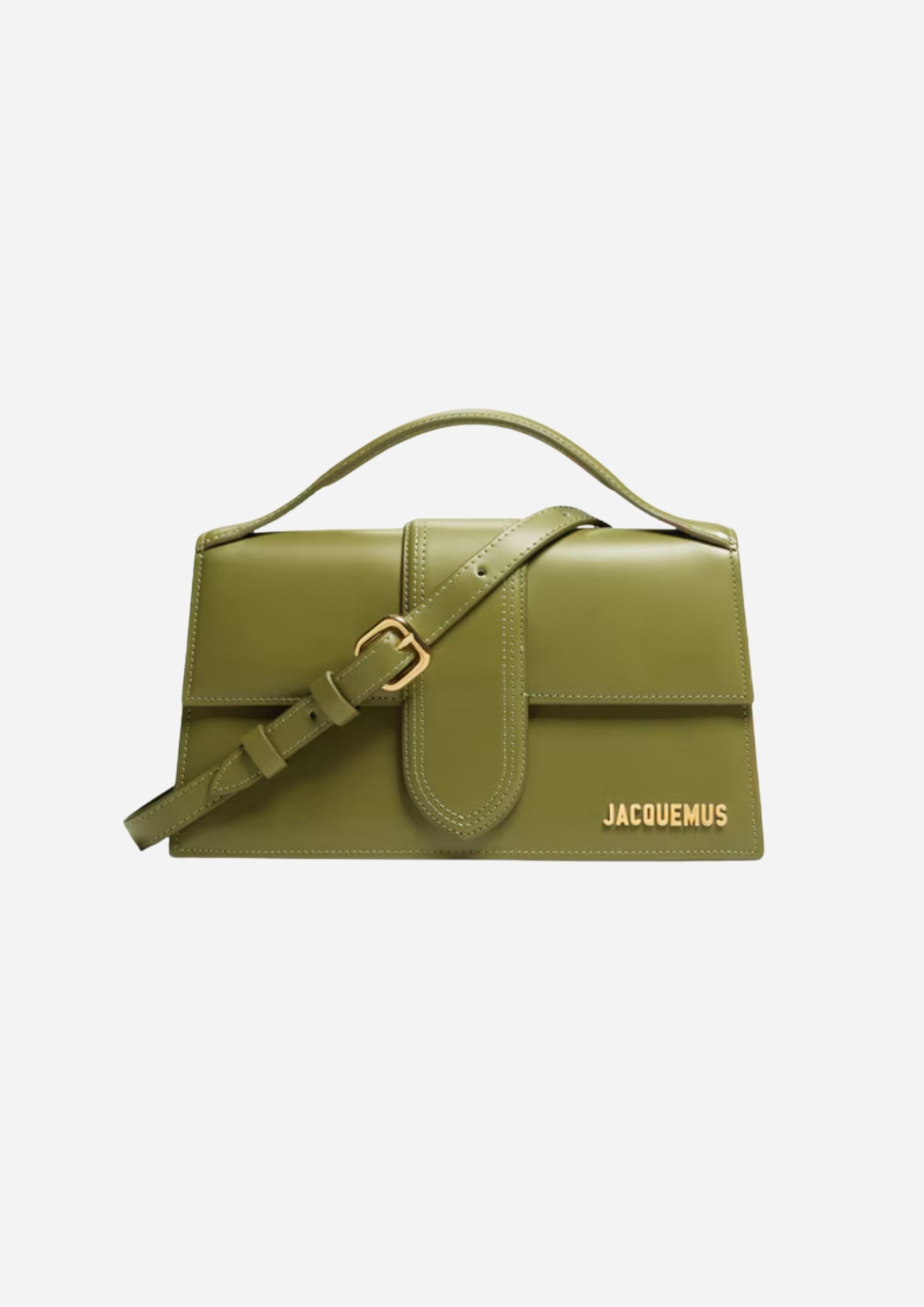 Jacquemus Le Grand Bambino Khaki, vista frontale