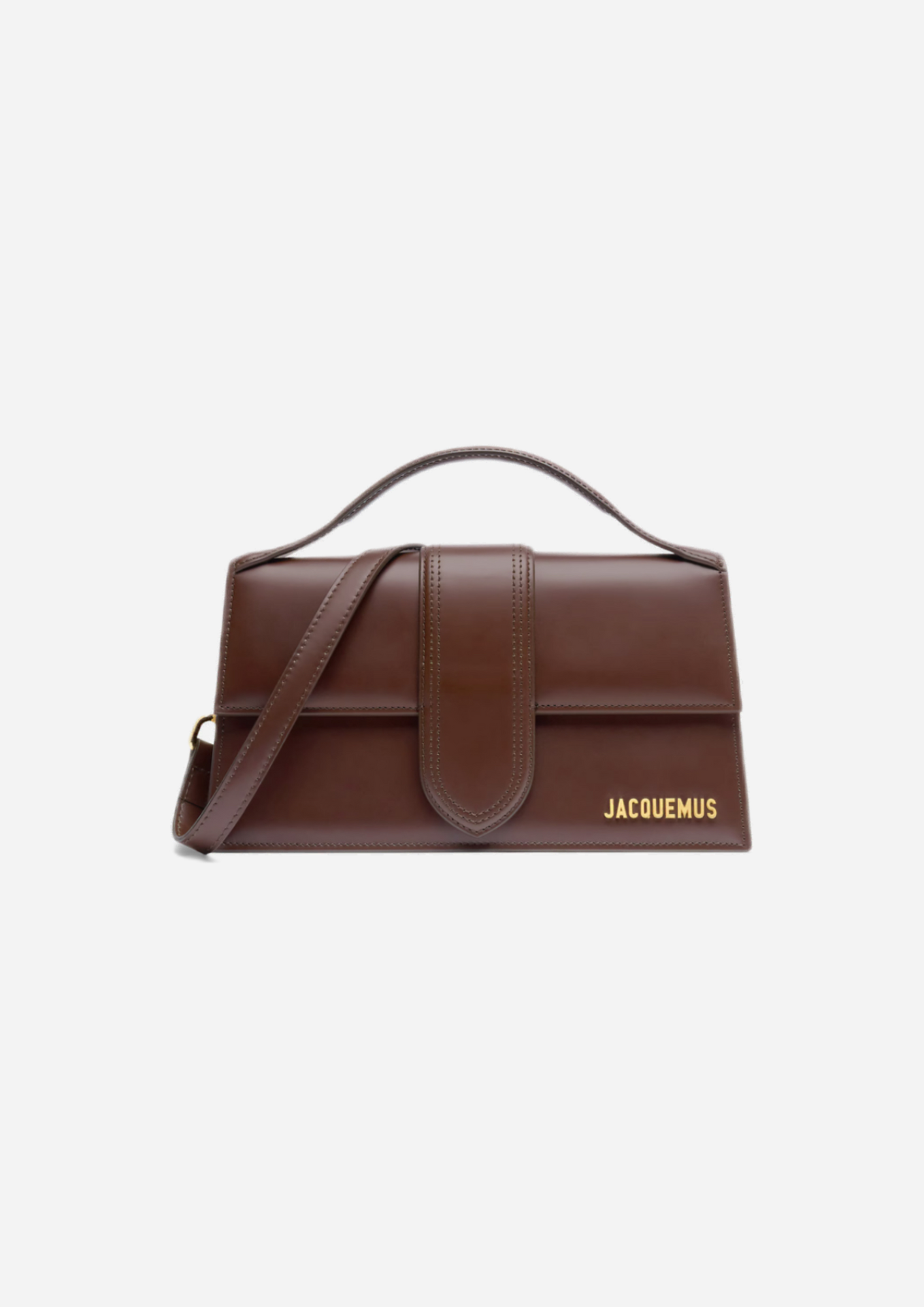 Jacquemus Le Grand Bambino Marrone, vista frontale