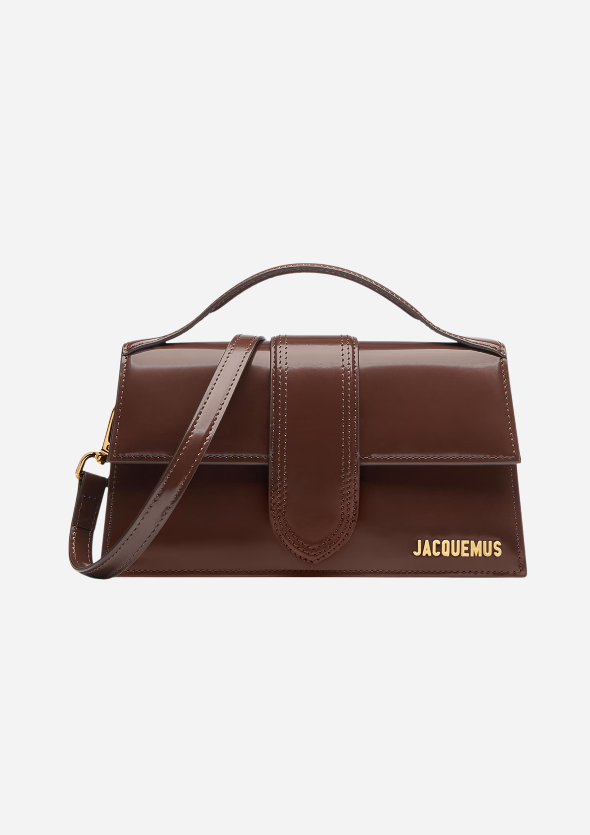 Jacquemus Le Grand Bambino Marrone Notte, vista frontale