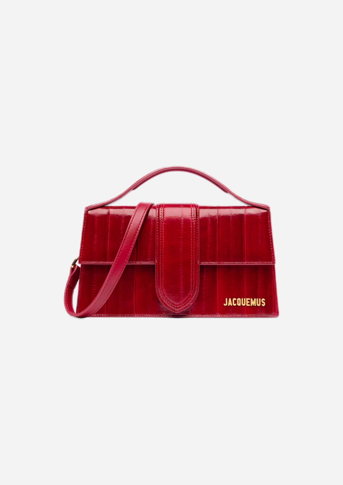 Jacquemus Le Grand Bambino Rosso Scuro, vista frontale