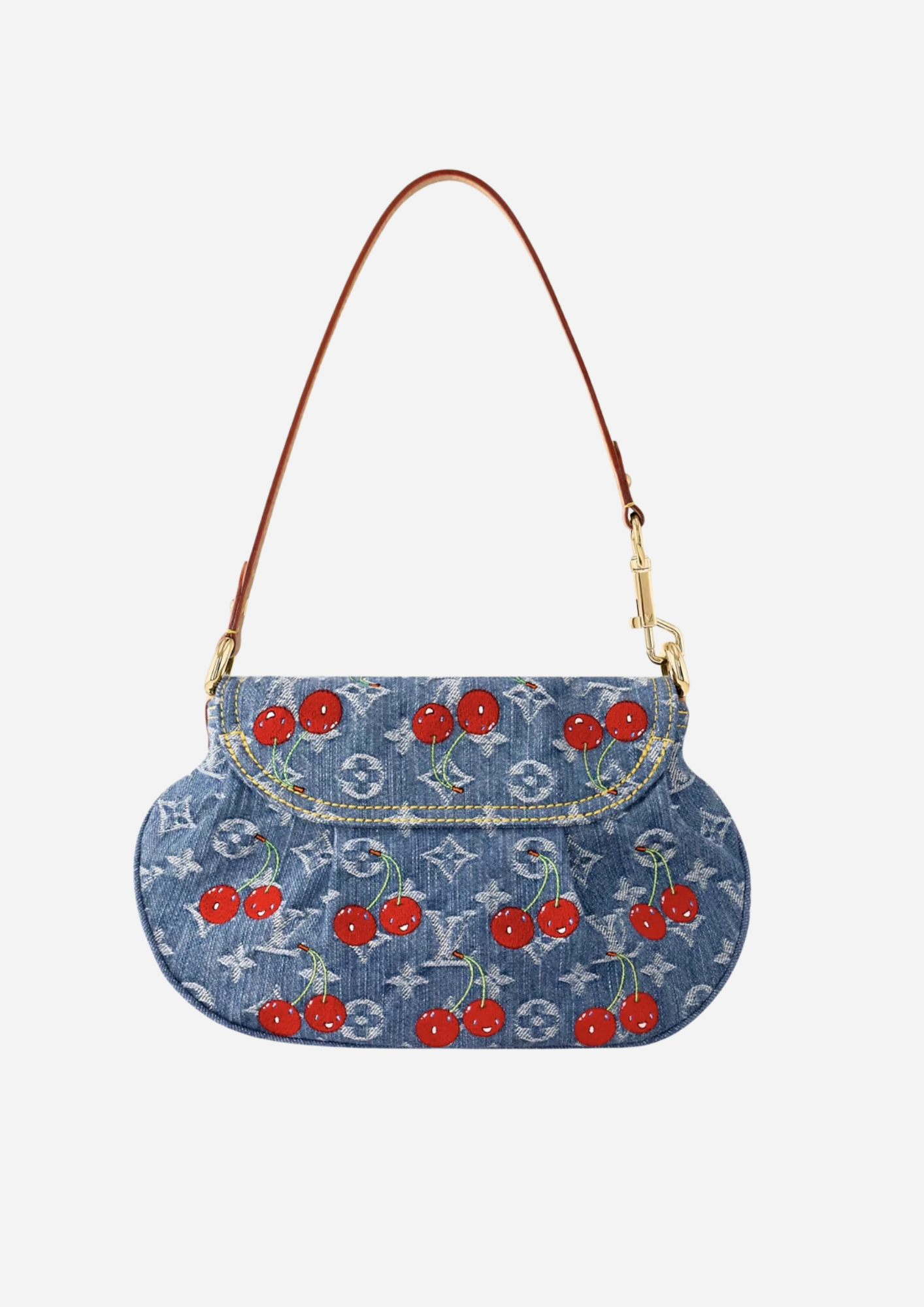 Vista posteriore della Louis Vuitton Sunset M13680 con ciliegie ricamate