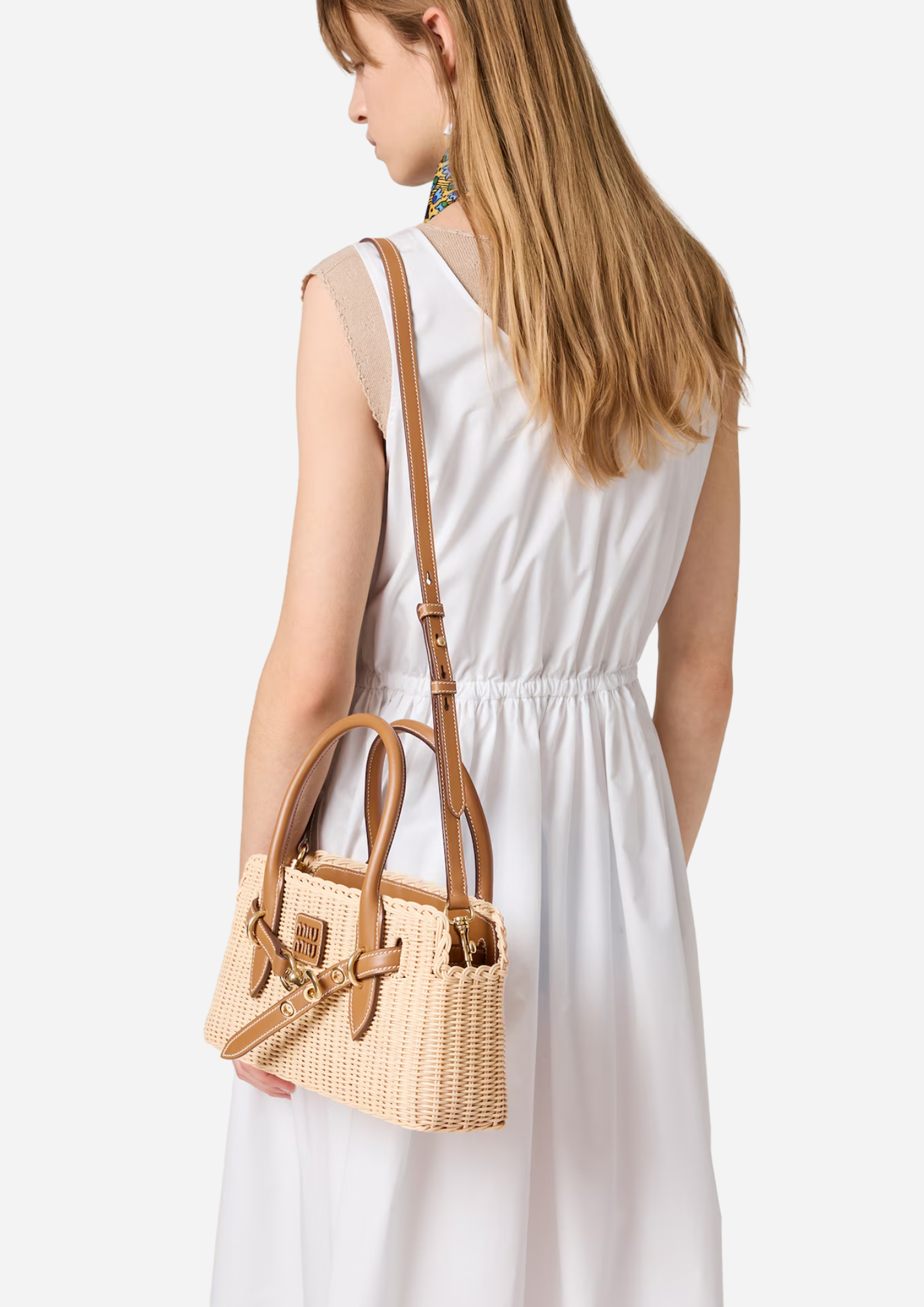 Miu Miu Aventure Vimini Caramel - 5BA311_ABVU_F0KFZ_V_OOO | MilanoMarktPlace