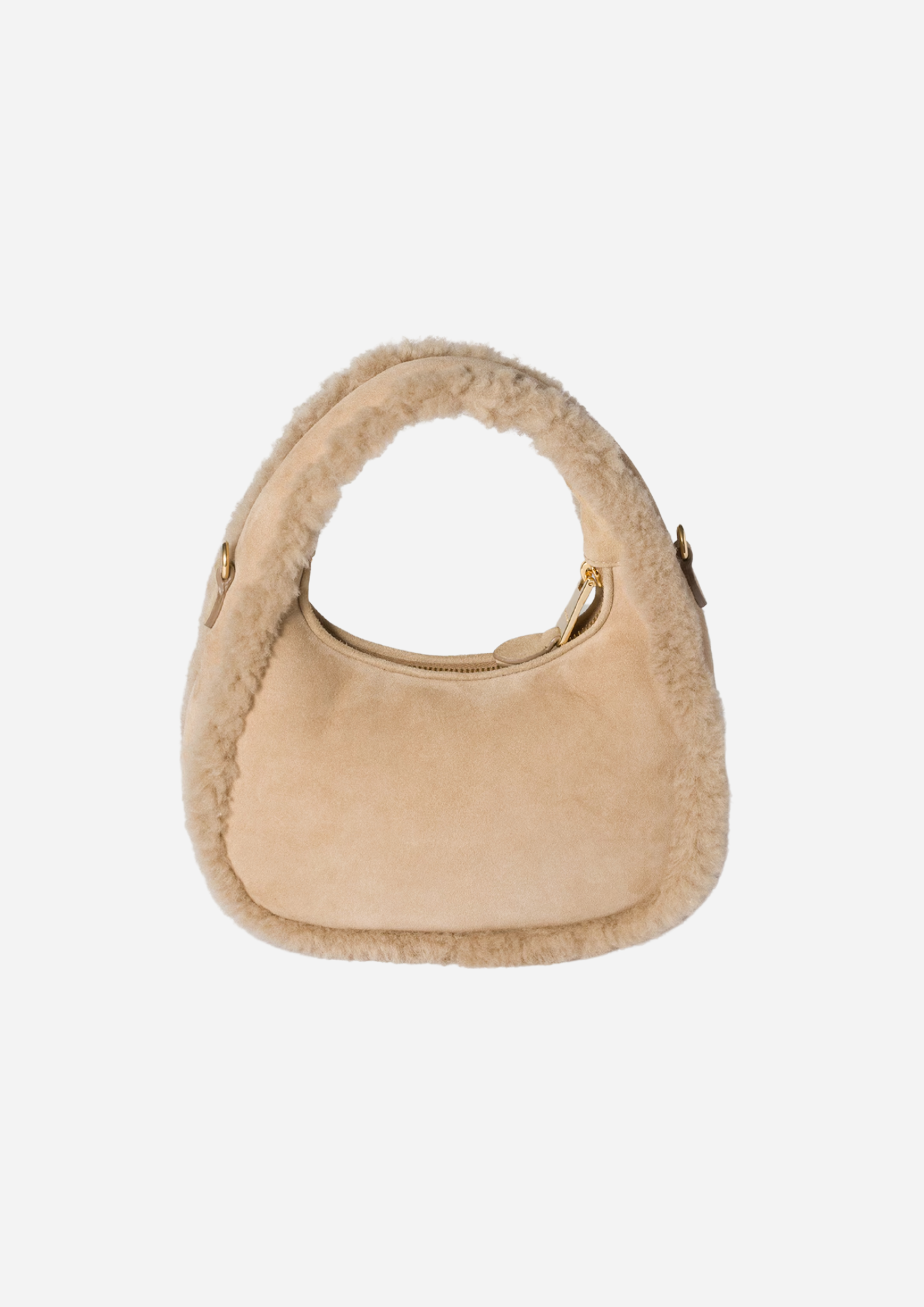 Miu Miu Hobo Wander Sabbia in Montone - 5BC125_2IDK_F0036_V_OWS | MilanoMarktPlace