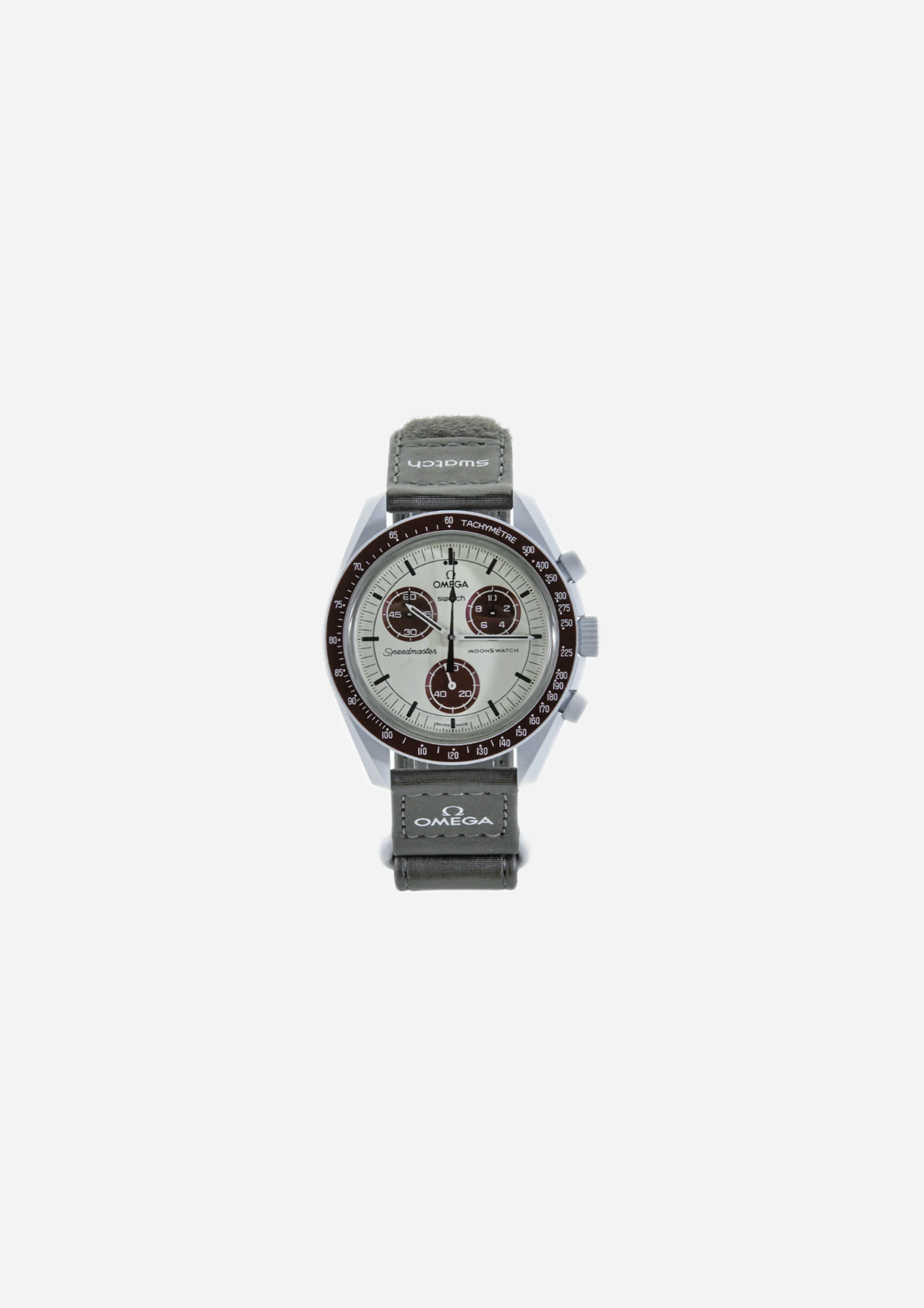 OMEGA x Swatch MoonSwatch Mission to Pluto SO33M101 vista frontale