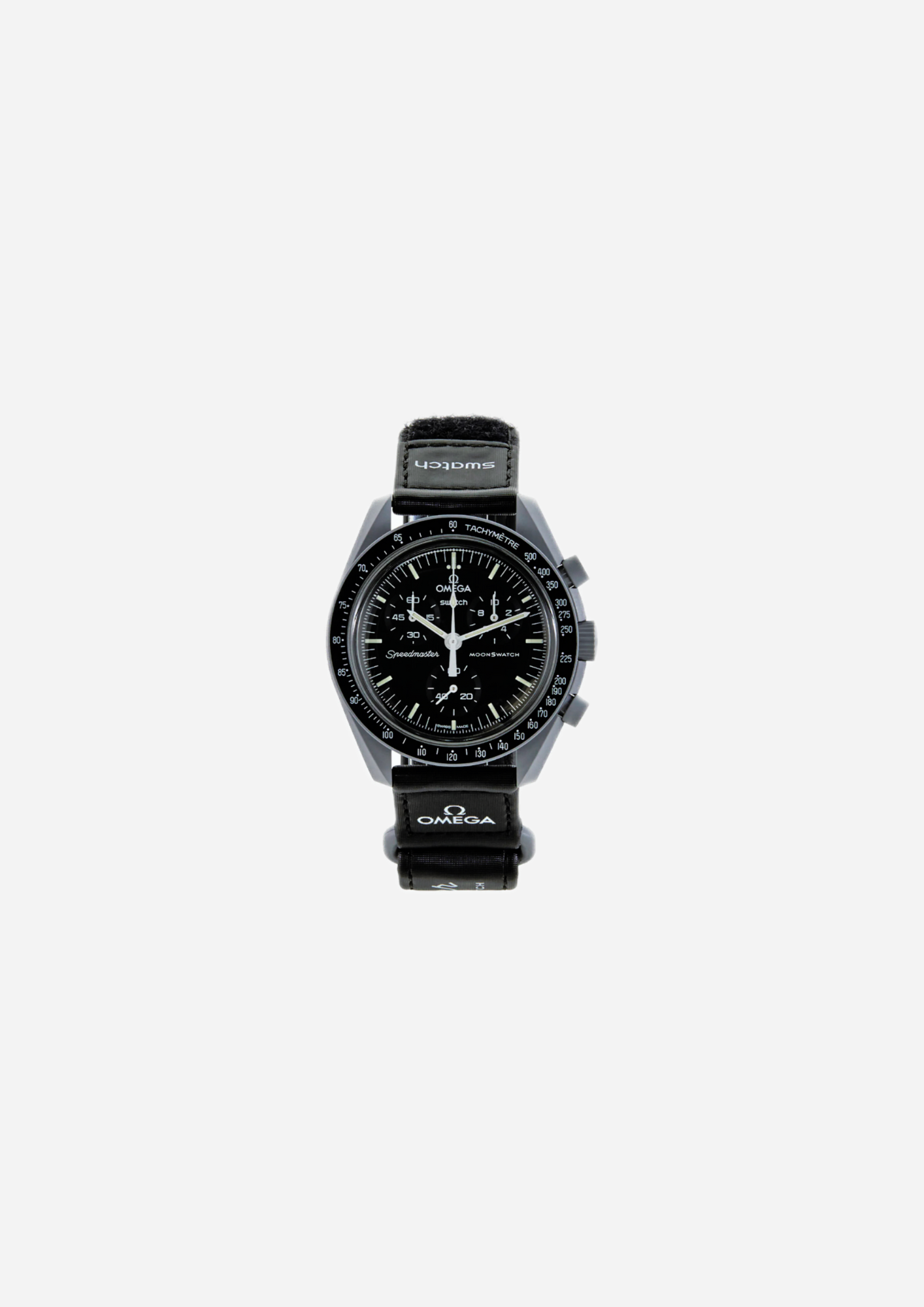 OMEGA x Swatch MoonSwatch Mission to the Moon SO33M100 vista frontale