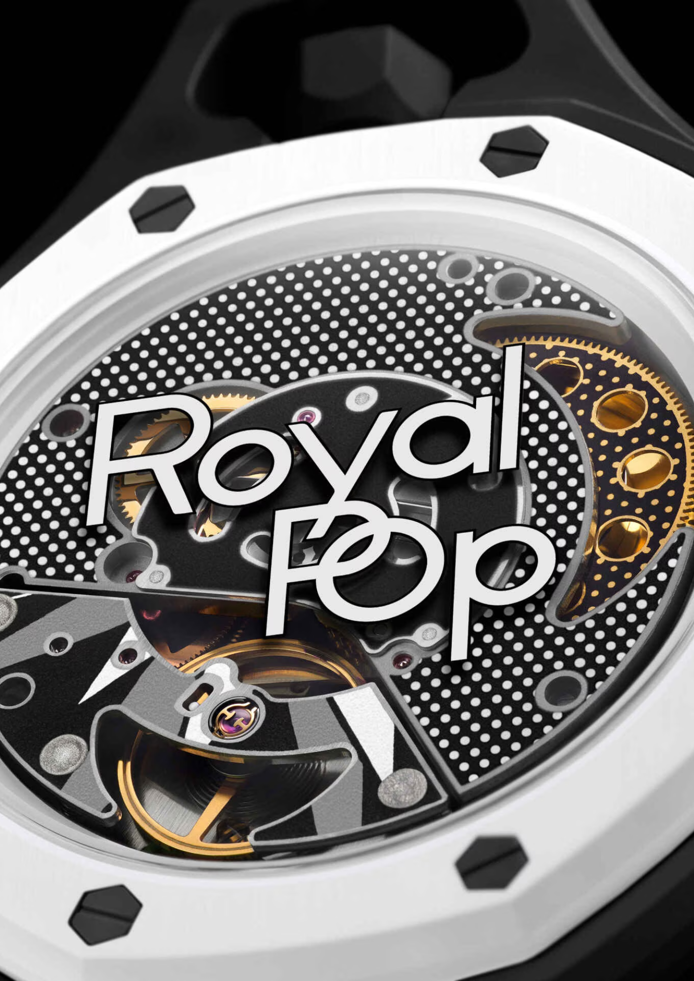 Fondello trasparente del Royal Pop OCHO NEGRO con movimento SISTEM51