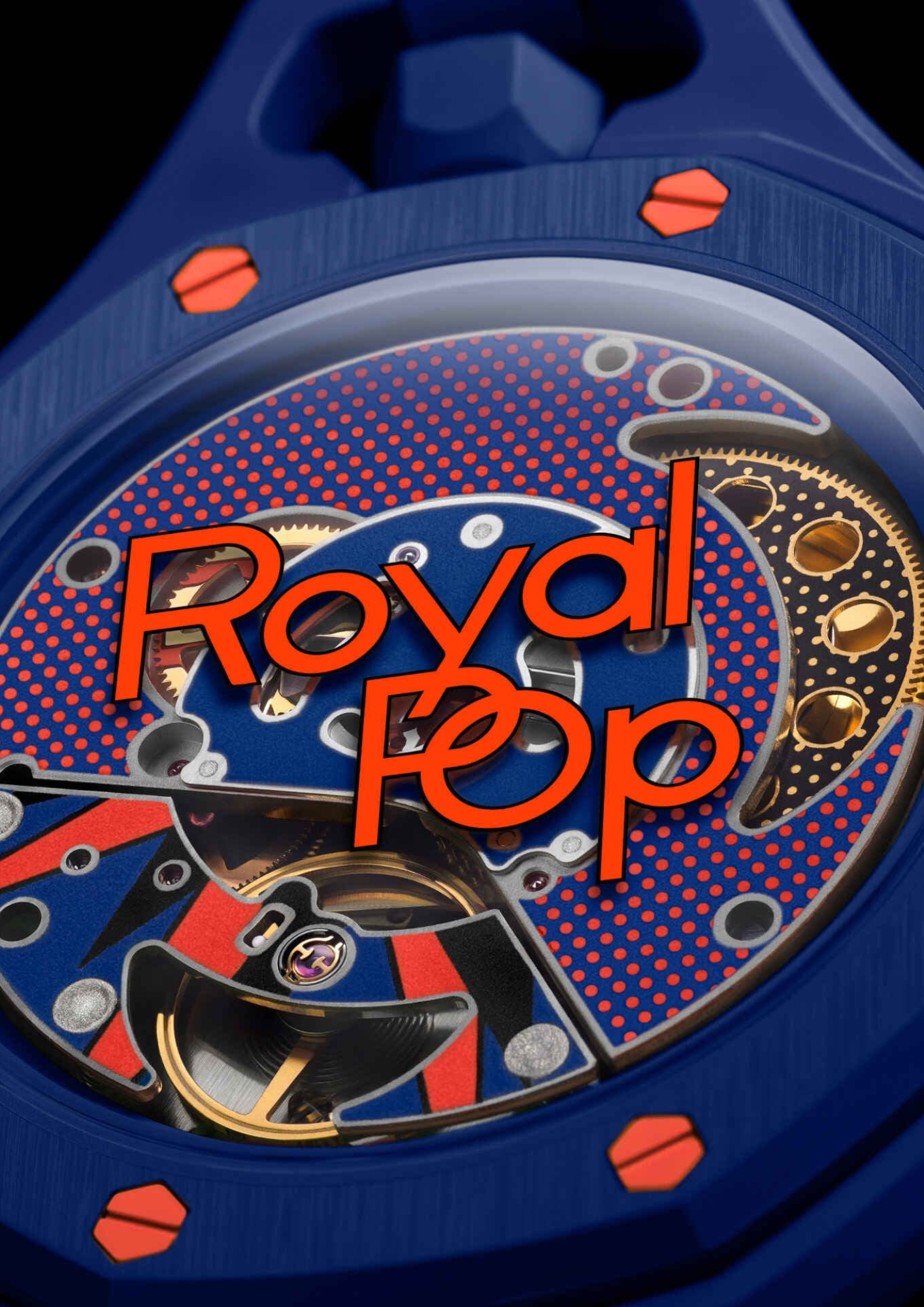 Fondello trasparente del Royal Pop ORENJI HACHI con movimento SISTEM51